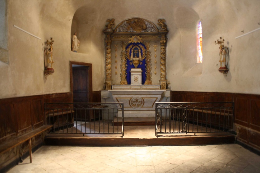 La chapelle vue de l'intérieur
